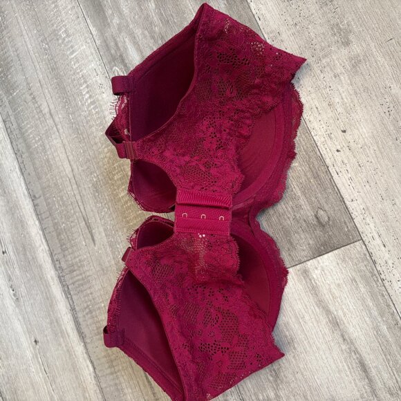 Victoria's Secret Dream Angels 40DD Lined Demi Padded Bra Lace - Picture 9 of 11